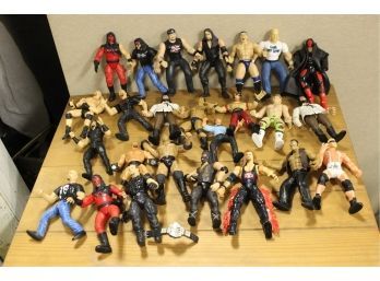 Lot Of 1990s Wrestling Action Figurines