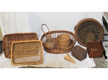 Vintage Assortment Wicker Baskets