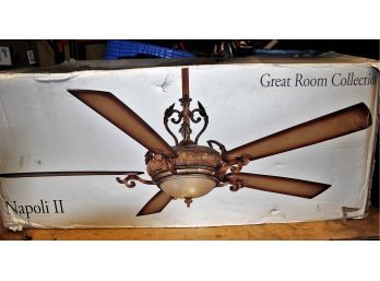 New Minka Aire F715 Great Room Collection Napoli II 68' Five Blade Ceiling Fan/Light $579 MSRP