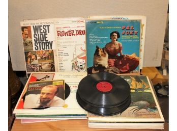 1960s Vintage Mixed Lot Vinyl Records, West Side Story, Mitch Miller, Broadway Soundtracks