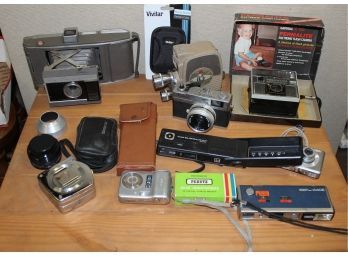 Assortment Of Cameras & Binoculars - Some Vintage