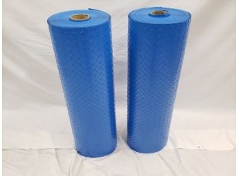 Coverguard 2536DP 36' X 180' 25 Mil Roll Of Blue Diamond Plate Floor Protection
