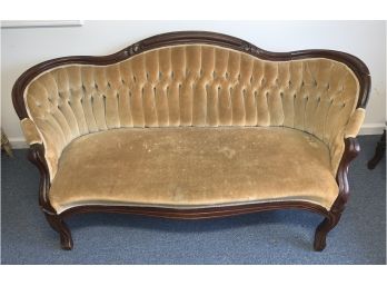 Victorian Tufted Back Settee