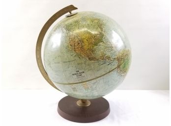 Vintage World Globe By Replogle