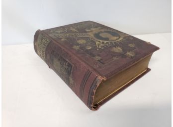 Antique 1887 The Pictorial Catholic Library Hard Cover Bound Book
