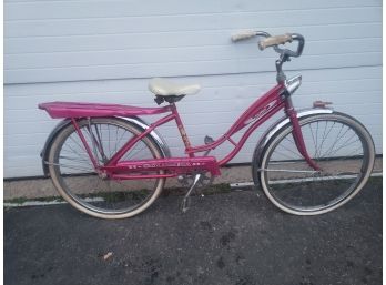 Pretty In Pink...RARE 1967 Columbia Cruiser Girl's Hot Pink ALL ORIGINAL!! Bicycle