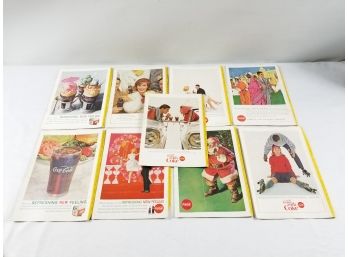 Vintage 1960's  Coca-Cola Magazine Advertising Pages From National Geographic Magazines