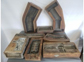 Awesome Assortment Of Vintage Large Foundry Molds - Great For Decor Or Repurpose!