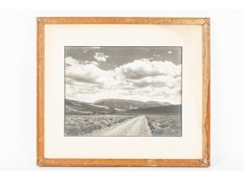 Framed Early 20thC Black And White Landscape Photo