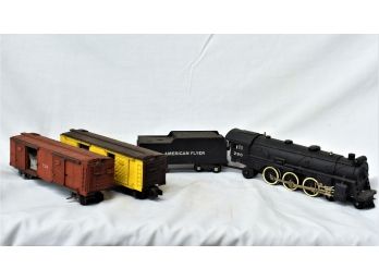 American Flyer S Scale Locomotive And Train Cars.