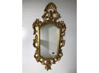 Gorgeous Vintage Gold Gilt Rococo Mirror - Made In Italy - Beautiful Piece