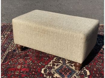 Large Handsome Oblong Ottoman - New Tweed Material - GREAT PIECE !