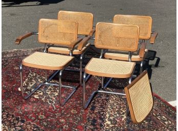 Group Lot Of Four (4) MARCEL BREUER Armchairs - Nice Set