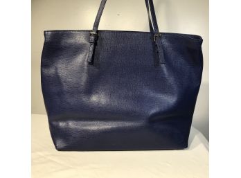 Fantastic High Quality Purse By FURLA - Made In Italy - Beautiful Blue Leather