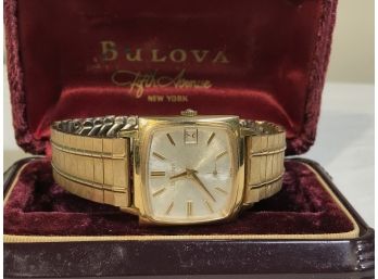 Vintage 1940's Mens BULOVA 10KT RGP Watch  W/Original Bulova Watch Box (Condition Unknown)