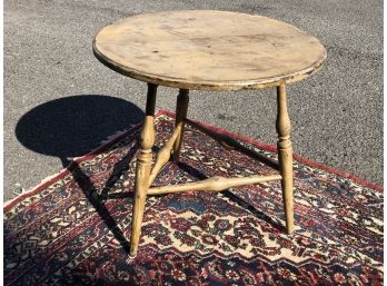 Georgous Antique Round Country Table - AMAZING Old Paint - Great Patina - Well Made