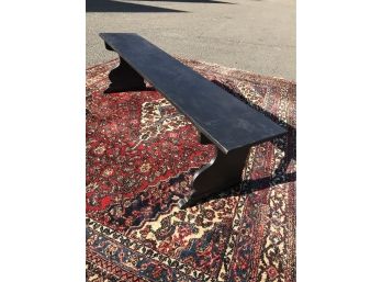 Fantastic Primitive Style Bench - VERY Well Made - Black Bench (2 Of 2)