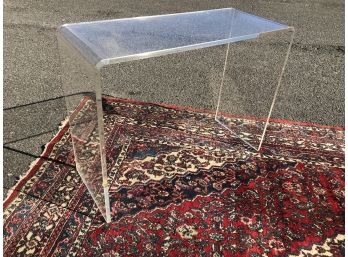 Incredible Vintage Lucite Sofa Table - LARGE Size - GREAT CONDITION - AMAZING PIECE !
