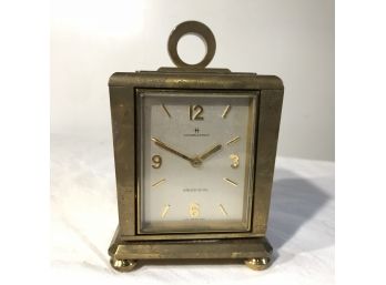 Fabulous Vintage Brass HAMILTON Desk Clock / Thremometer / Barometer /  Hygrometer