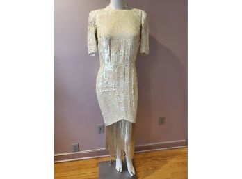 Formal Vintage Sequined Dress CIrca Dynasty 1980's