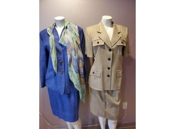 Kasper Suit And Herbert Grossman Size 10 Suits