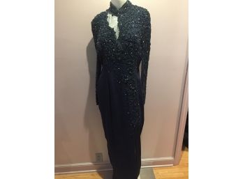 Lillie Rubin Beaded Gown Size 12