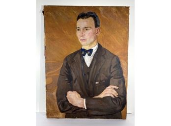Original Oil On Canvas -  Artist Signed R Kaplan 1928