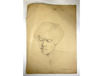 Original - 3 Phases -  Pencil Sketches On Paper-  Female Study - Louis Agostini