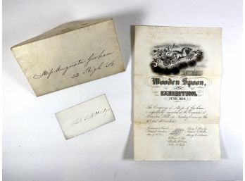 1859  Yale - Wooden Spoon Exhibition Invitation