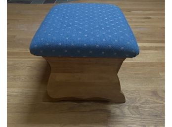 Blue Upholstered - Rocking Foot Rest