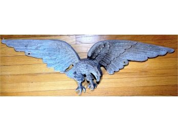 Vintage - Very Large 43'' - Brass American Eagle - Wall Mountable
