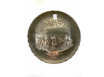 Sterling Silver 17.8oz - The Landing Of Columbus Commemorative Plate #258 Of 1000