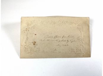 1862 - Envelope Of Pressed Prairie Flowers - St Paul Minnesota