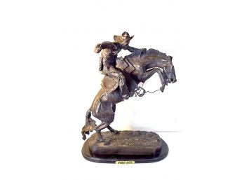 Bronze - 'Bronco Buster' - Frederic Remington - Bronze Sculpture