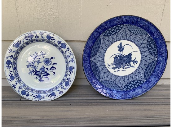 Vintage Blue & White Charges Including Blue Meissen, Made In England