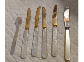 Elegant Mother Of Pearl Utencils.