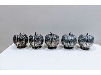 5 Vintage Sterling Salt & Pepper Shakers From Mexico