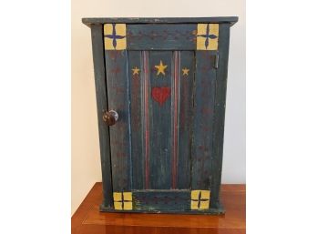 Folk Art Cabinet Can Be Mounted Or Placed On A Table