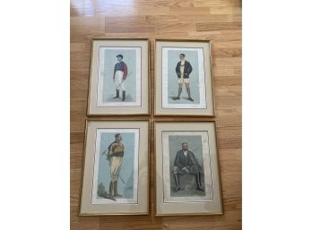 Set Of 4 Framed Gentlemen Prints From Vanity Fair- 1899