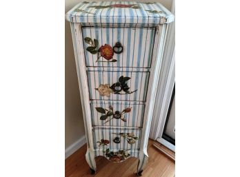 Hand Painted Folk Art Drawer Tower