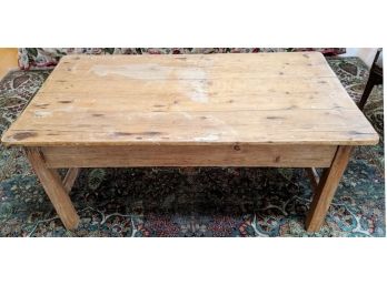 Early American Bleached Pine Coffee Table