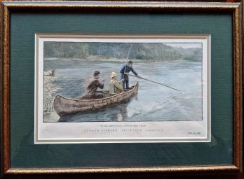 Vintage Salmon Fishing Illustration