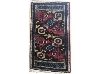 Small Antique Tribal Rug - For Entranceway