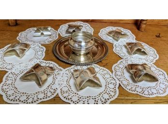 Napkin Rings, Plate And Small Bowl