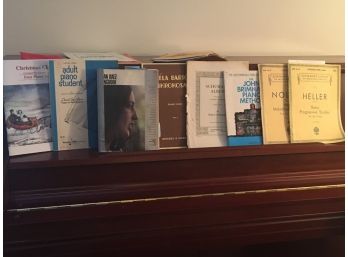 11 Books Of Sheet Music And A Blank  Composition Music Notebook