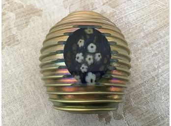 Beehive-Shaped Signed Paperweight