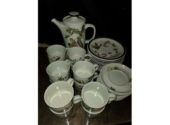 Chinese Garden By Shafford Tea Set Service For 12