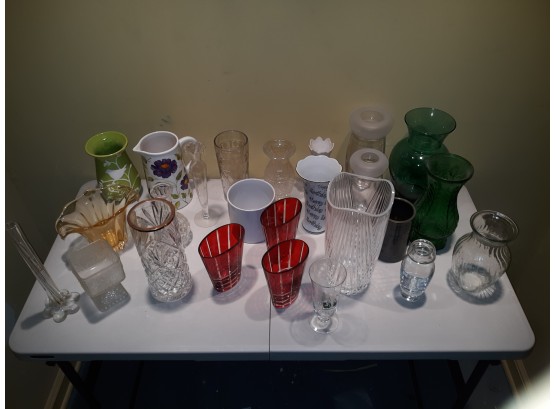 Vases - Crystal , Clear Glass, Etc.
