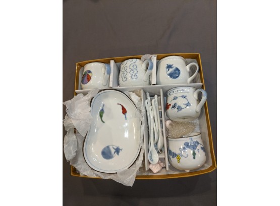Amazing 15 Piece Chinese Tea Set With 5 Different Patterns