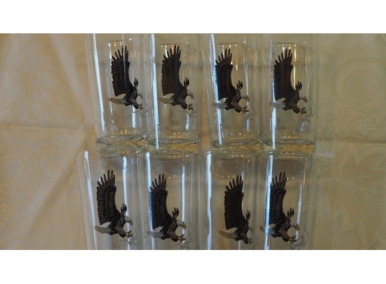 Very Cool Bald Eagle Water Glasses